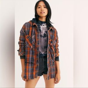 We The Free Calico Basin Plaid Button Down